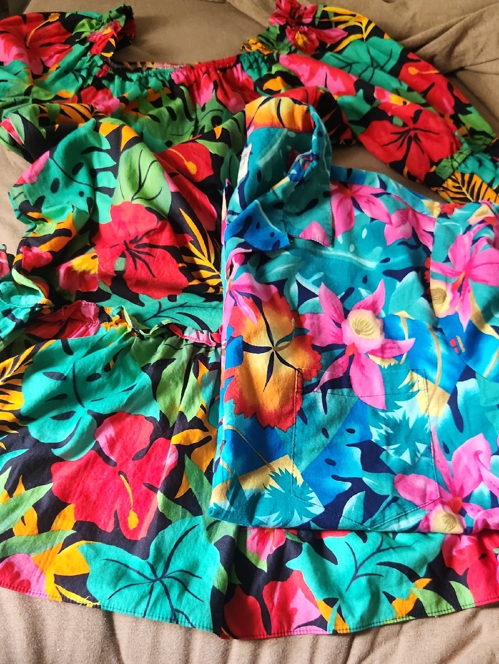 Hilo Hattie Hawaiian Original Mens Womens 100% Cotton Matching Shirt Dress